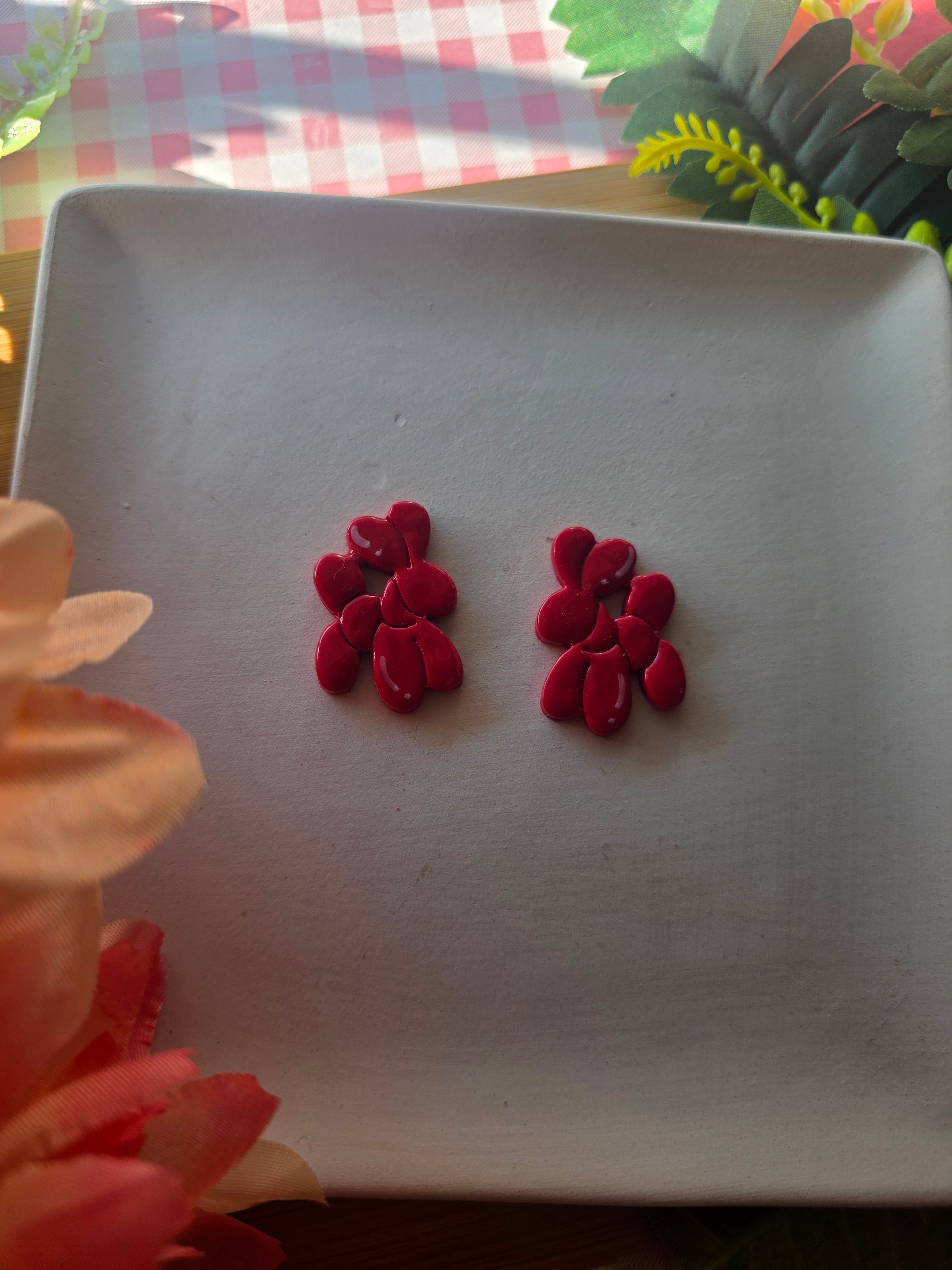 Dog Balloon Valentines Earrings