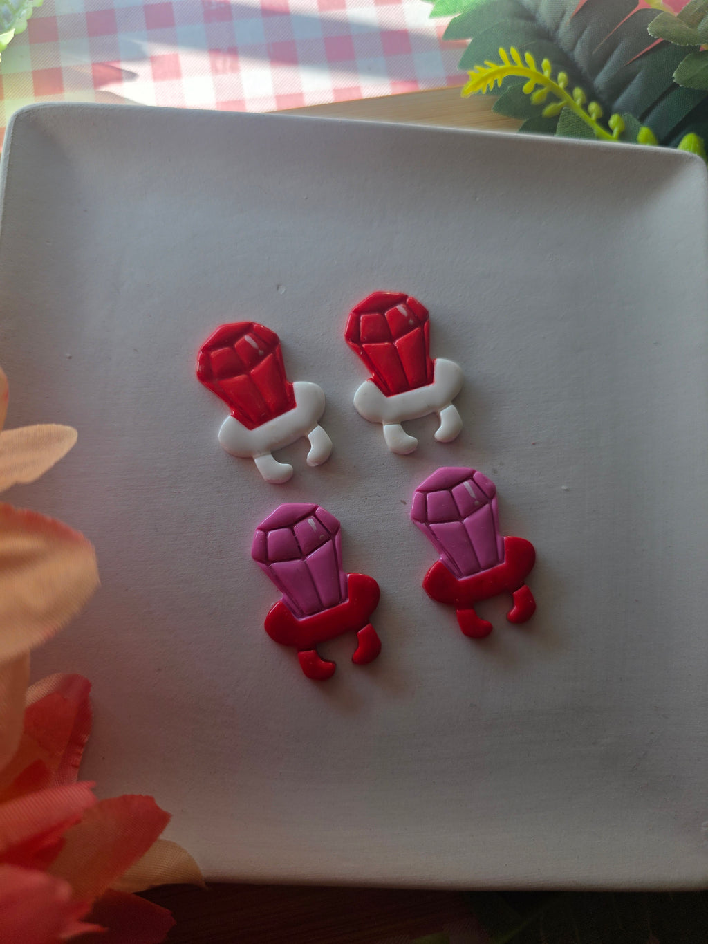 Ring Pop Valentines Earrings