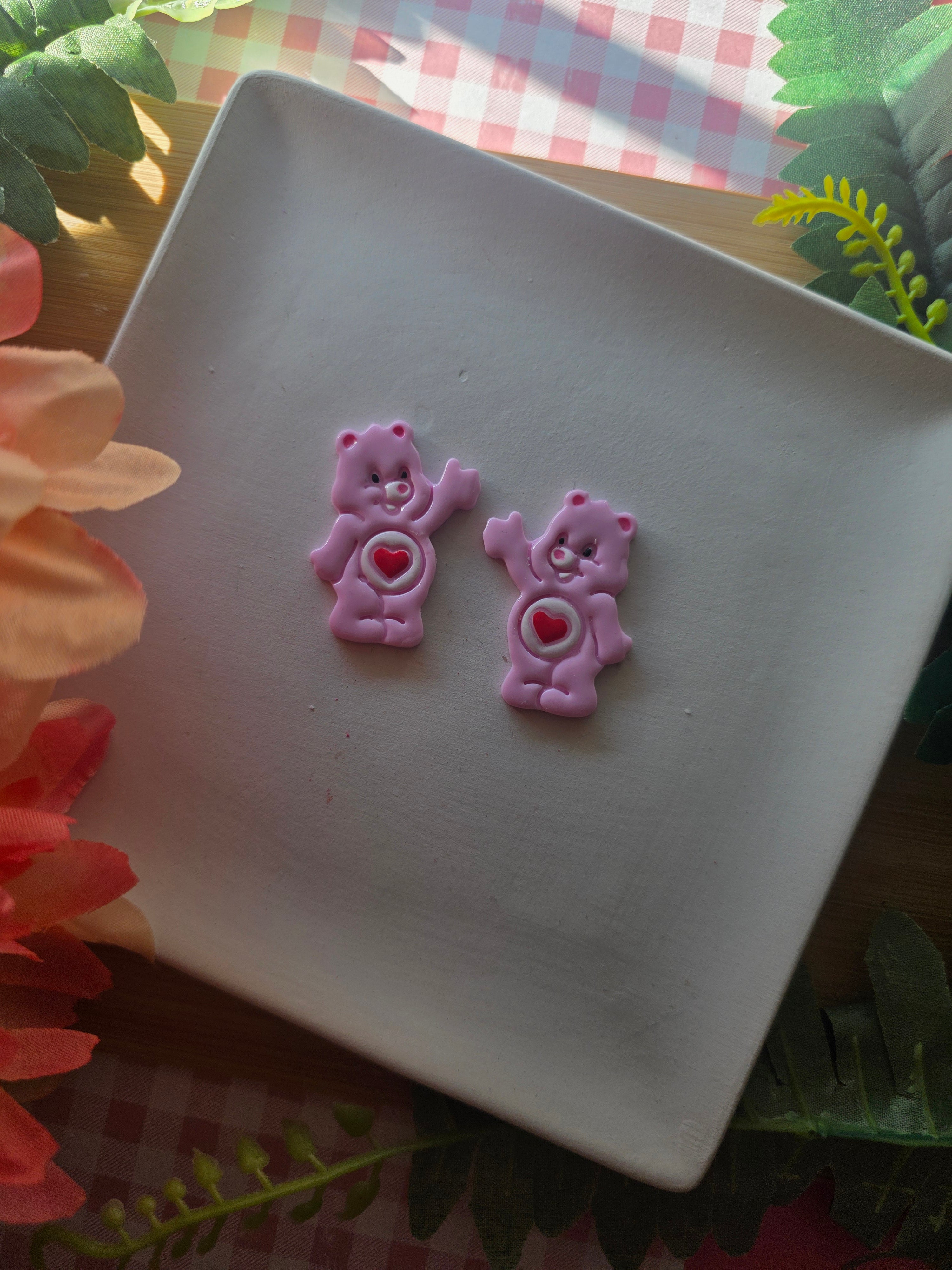 Love Bear Valentines Earrings