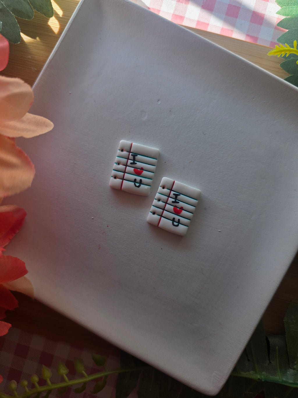 Love Note Valentines Earrings
