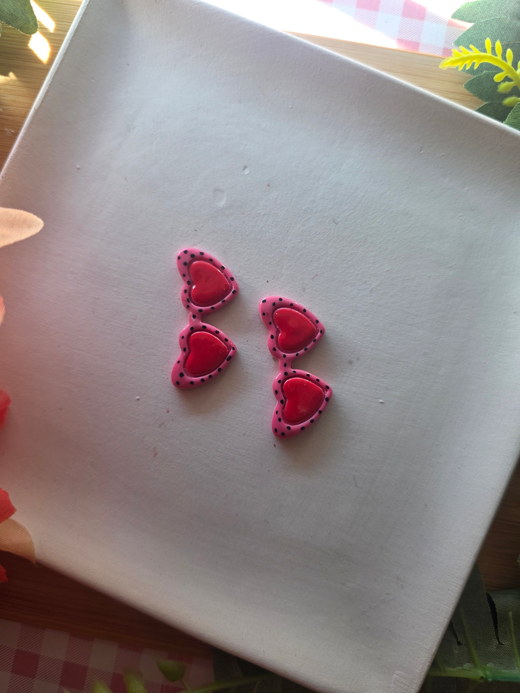 Heart Shaped Sunglasses Valentines Earrings