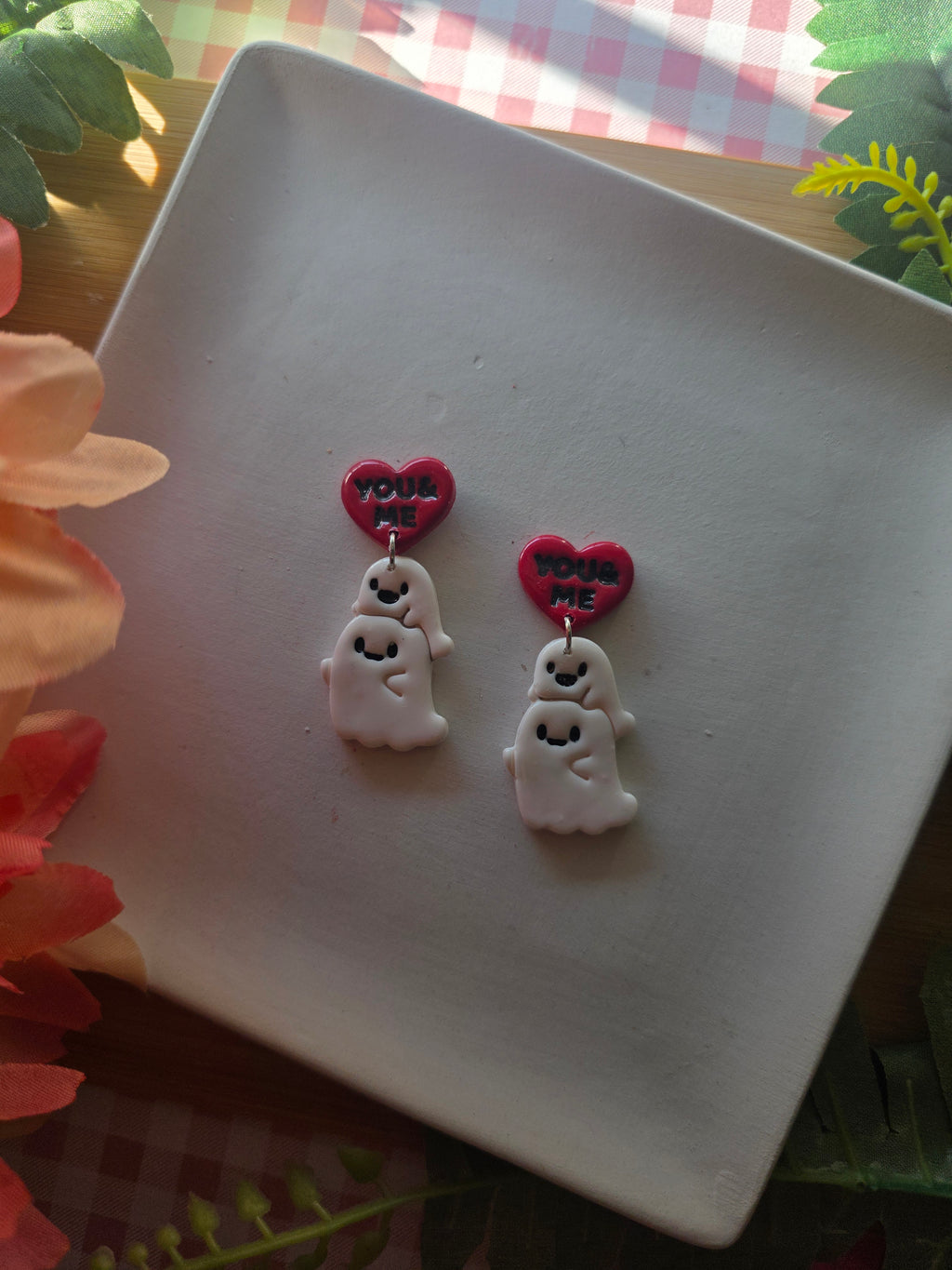 You and Me Ghost Valloween Earrings
