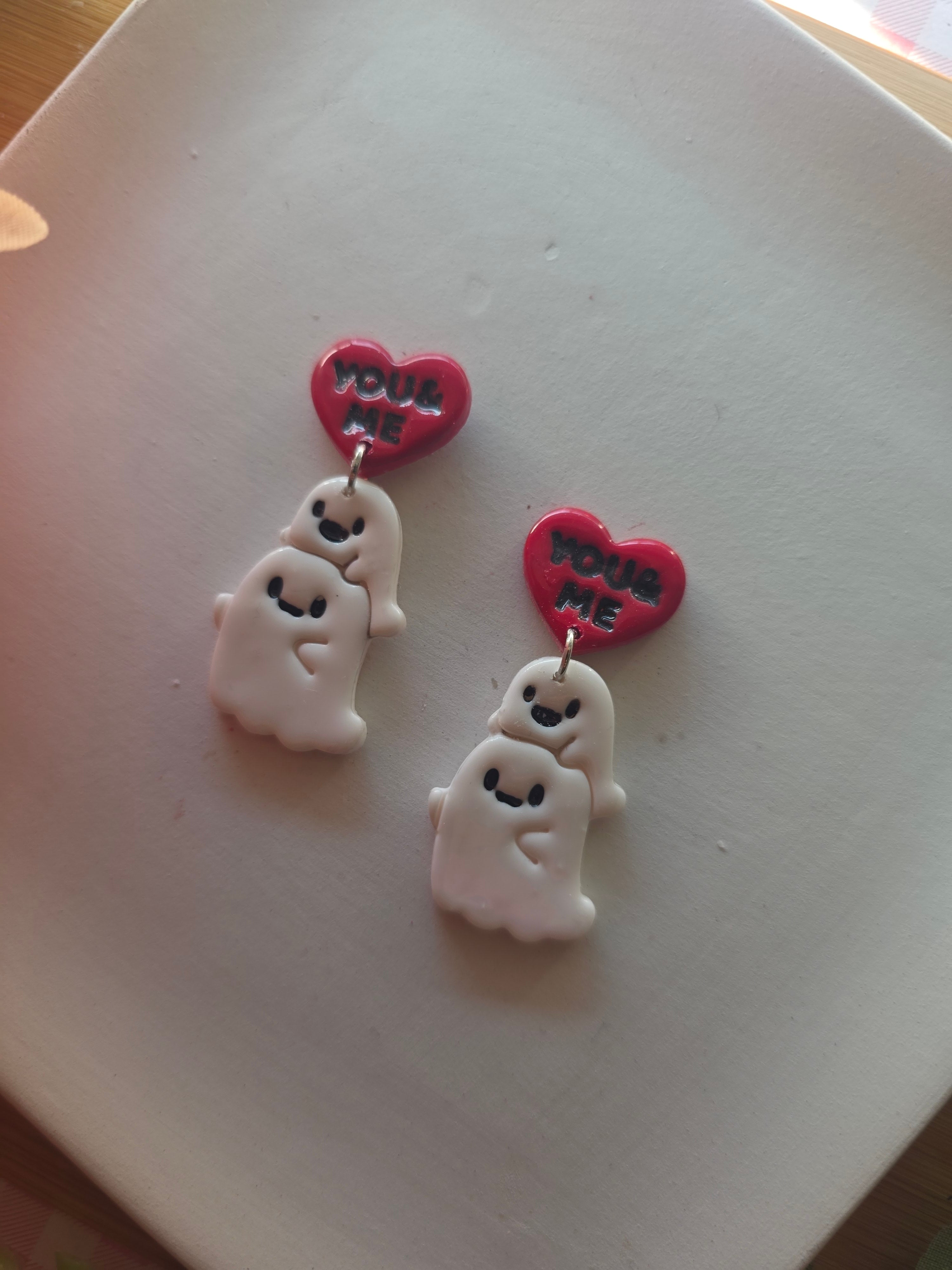 You and Me Ghost Valloween Earrings