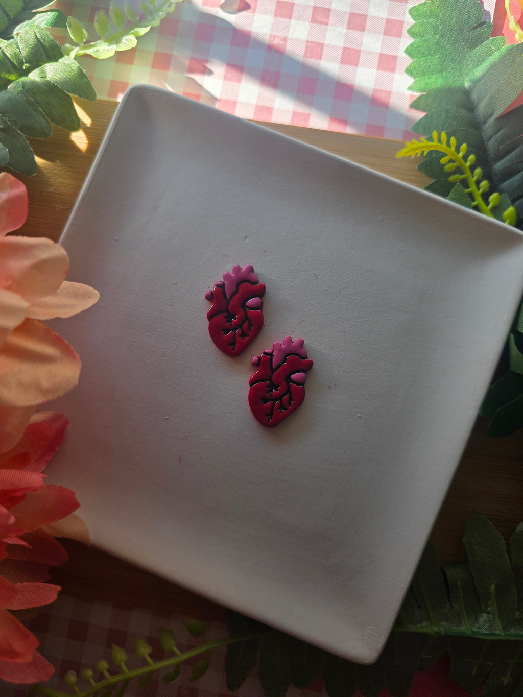 Anatomical Heart Valloween Earrings