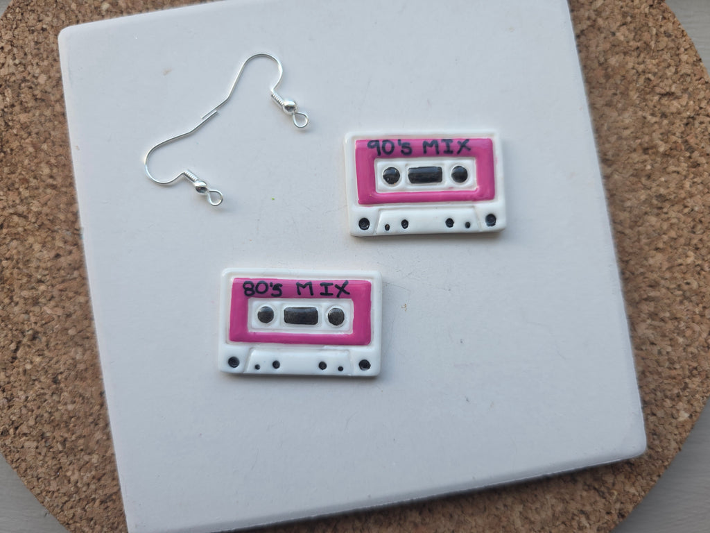 Mix Tape Clay Earrings
