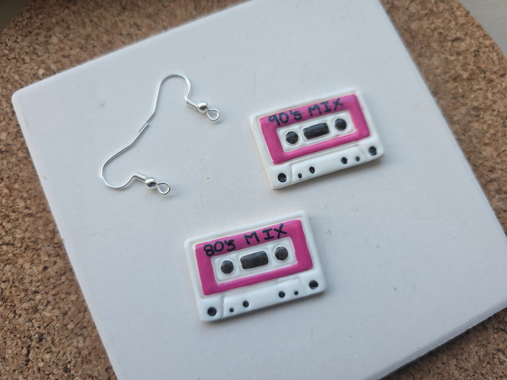 Mix Tape Clay Earrings
