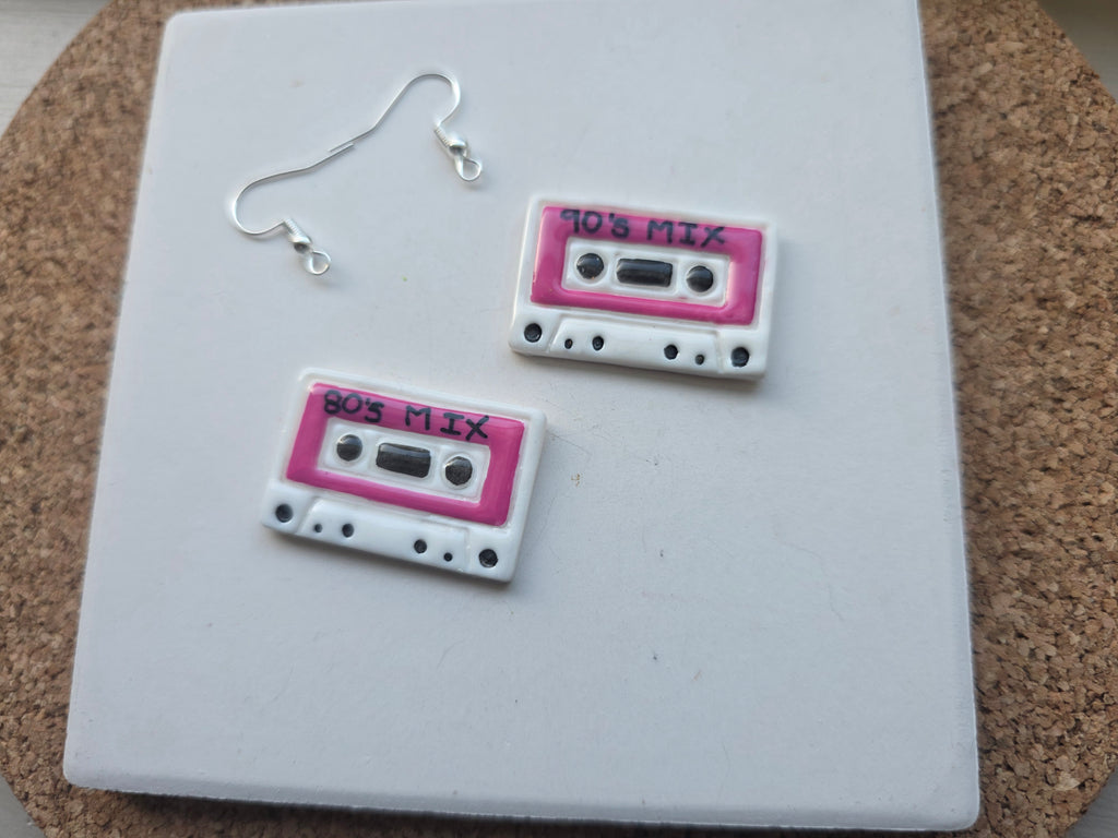 Mix Tape Clay Earrings