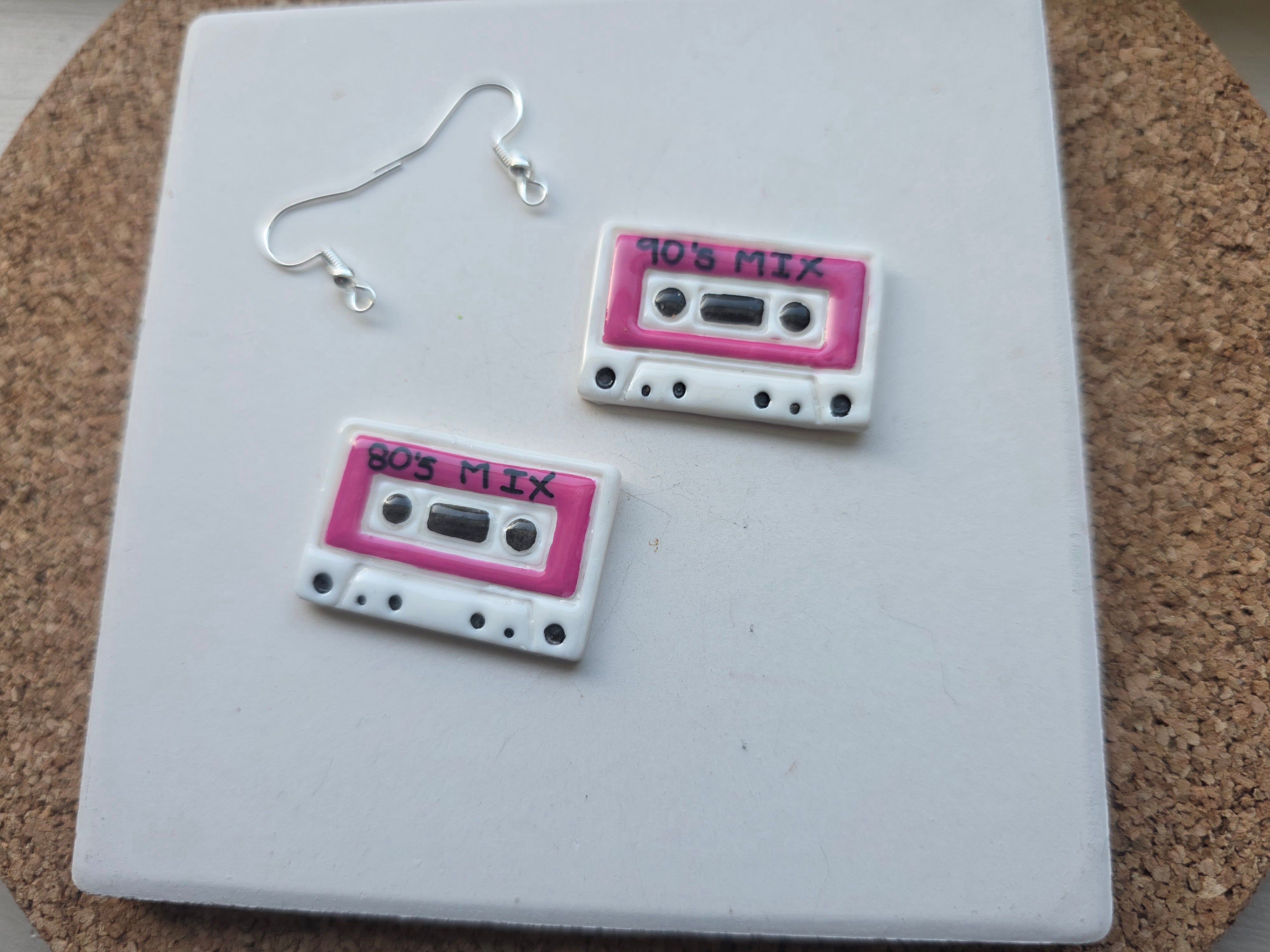 Mix Tape Clay Earrings