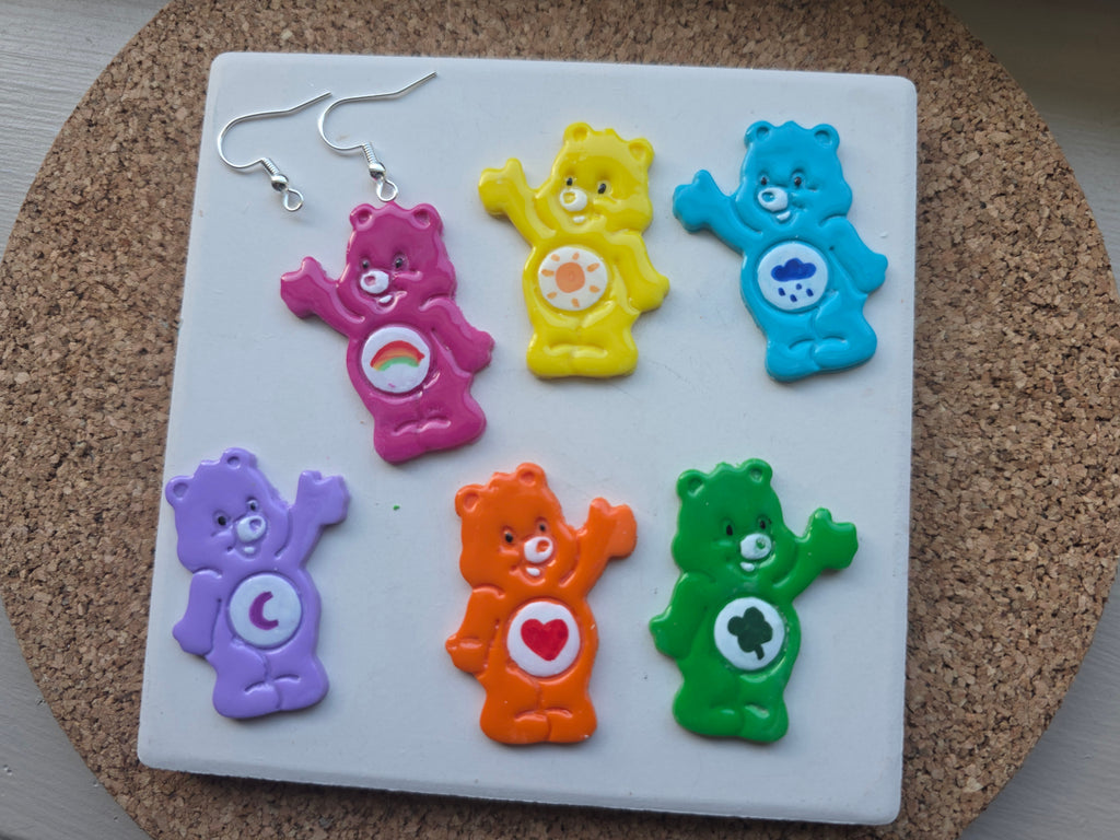Care Bear Clay Earrings