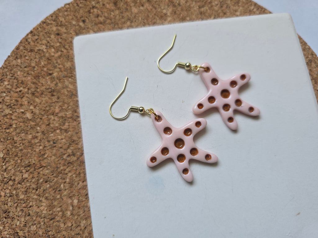 Starfish Clay Earrings