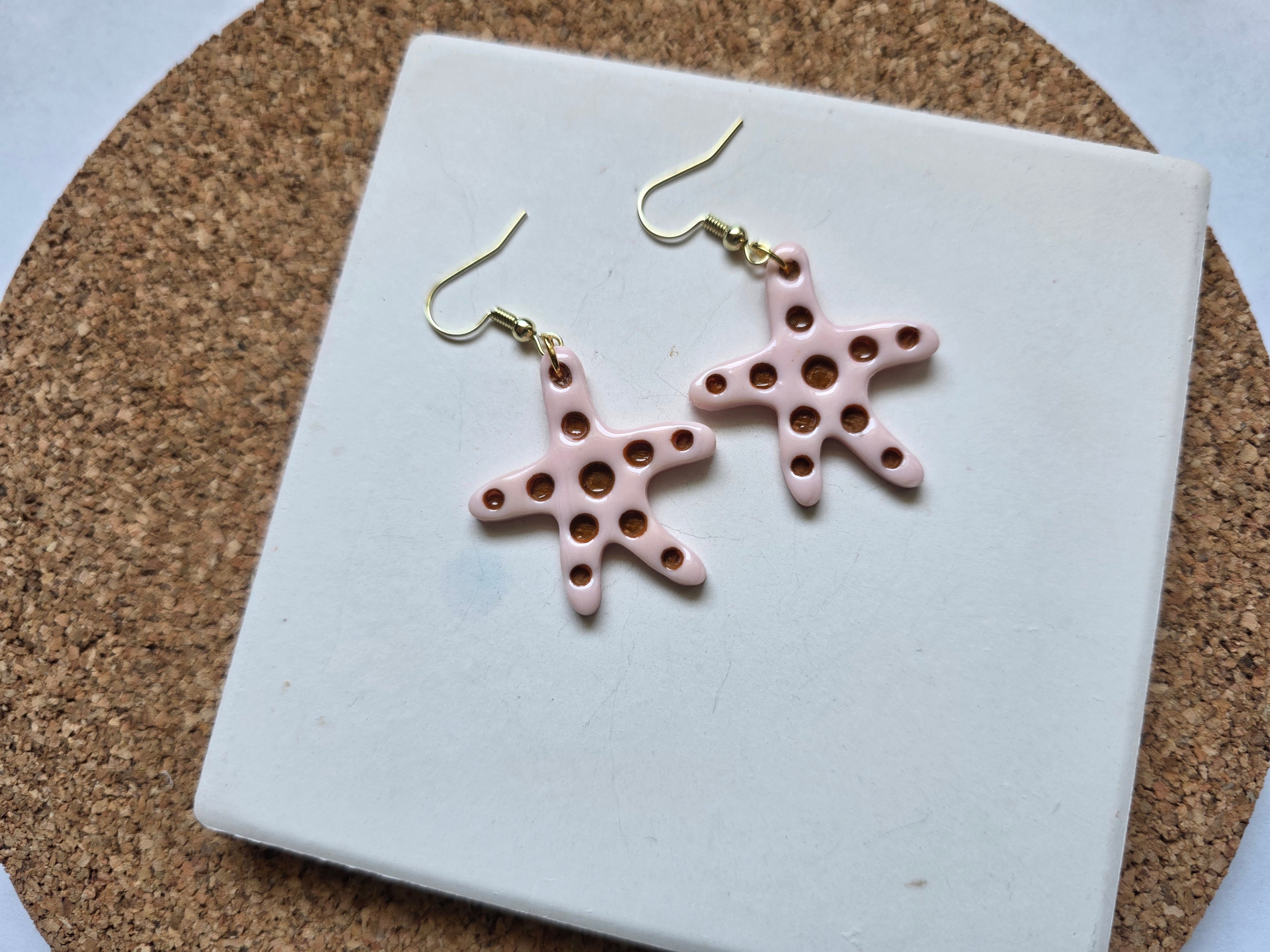 Starfish Clay Earrings
