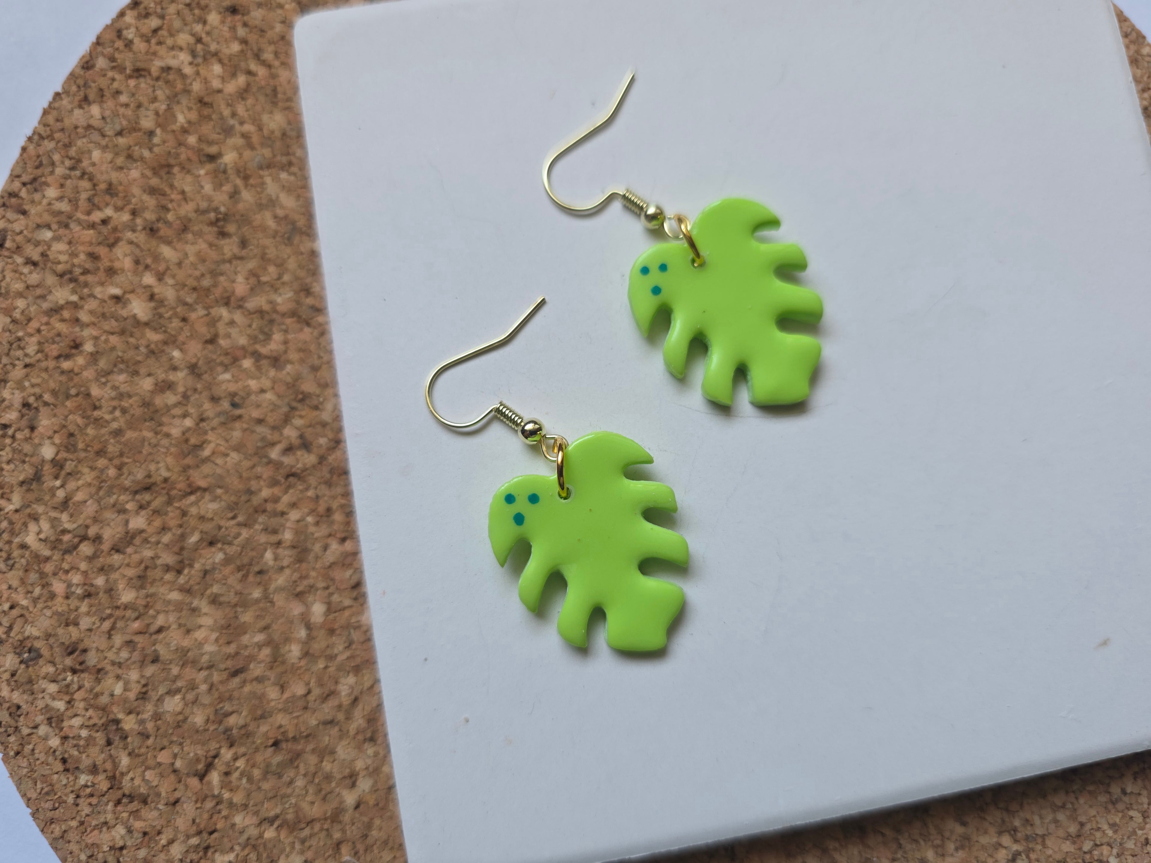 Monstera Leaf Earrings