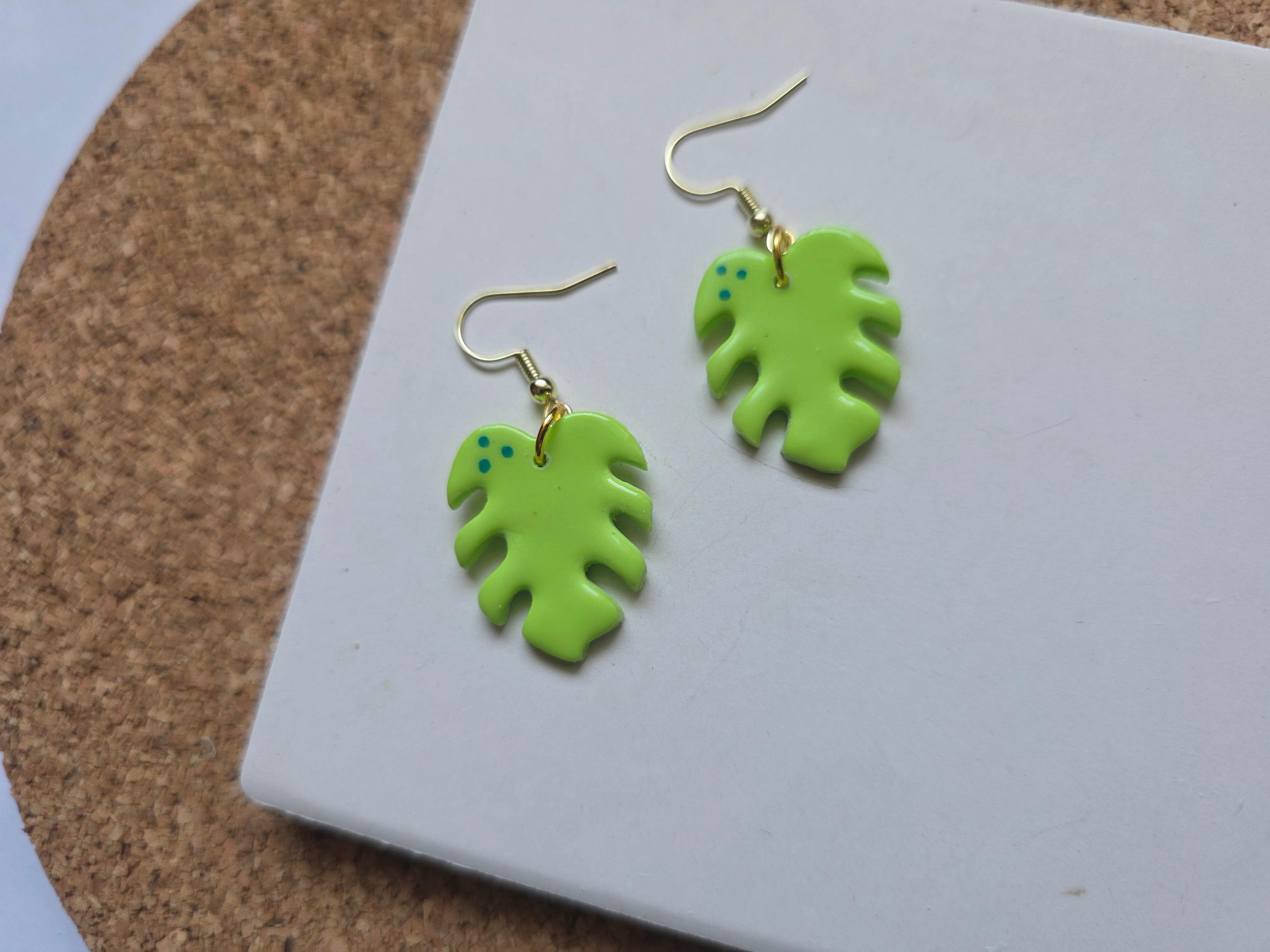 Monstera Leaf Earrings