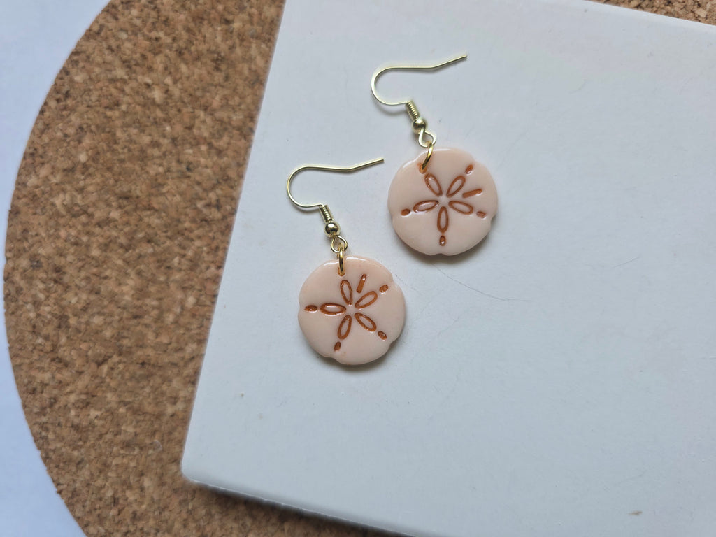 Sand Dollar Dangle Earrings