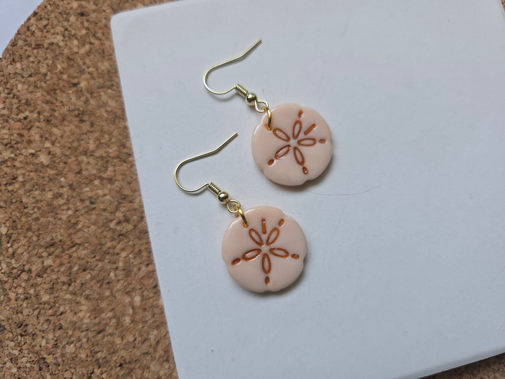 Sand Dollar Dangle Earrings