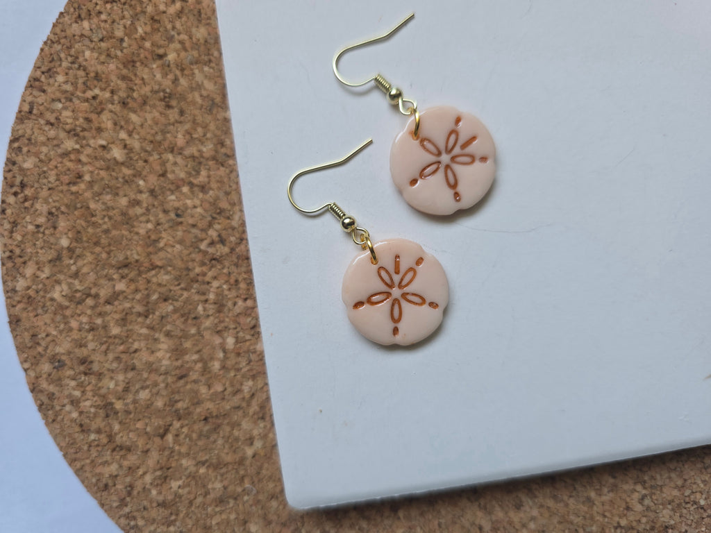 Sand Dollar Dangle Earrings