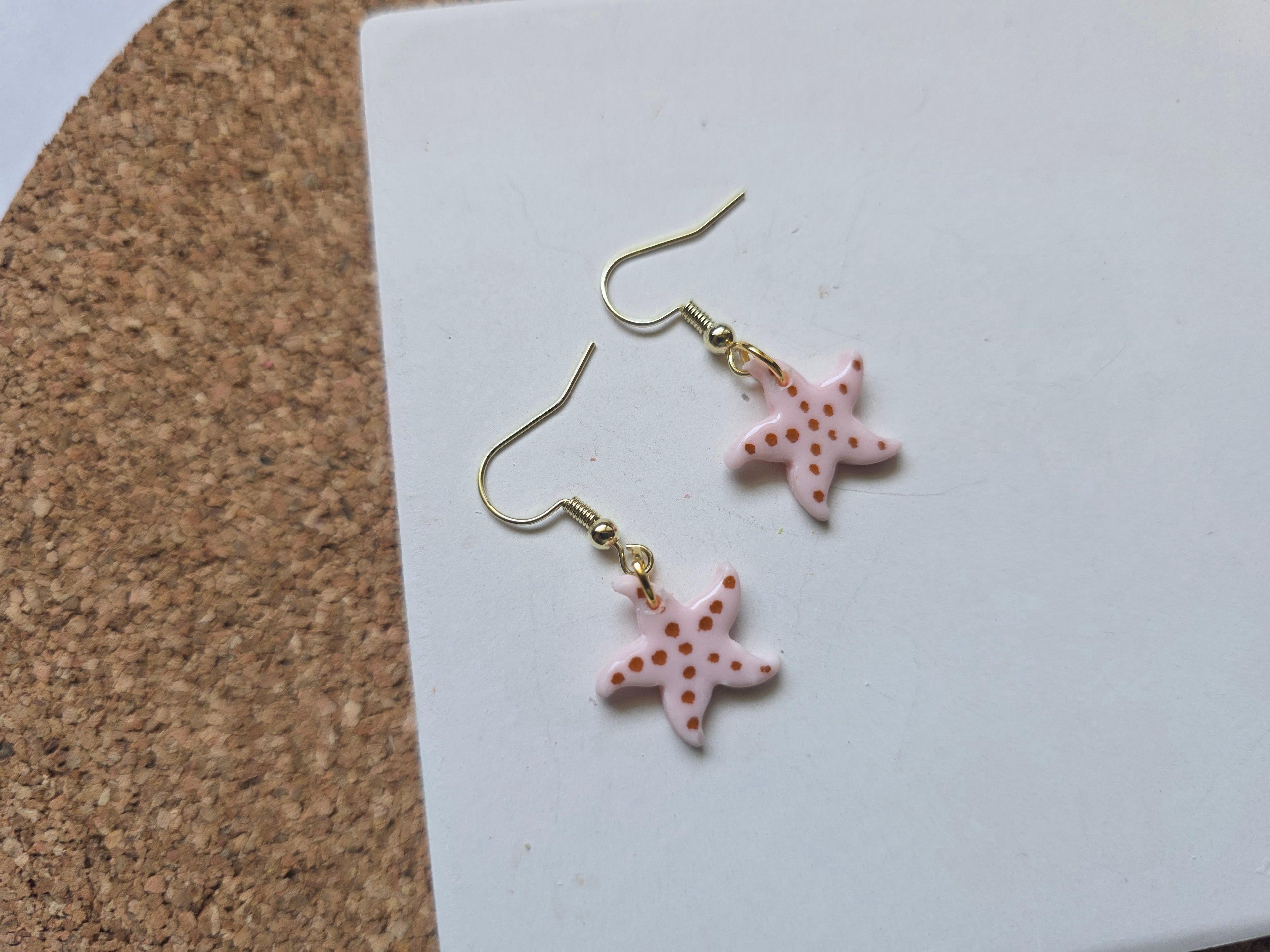 Mini Starfish Dangle Earrings