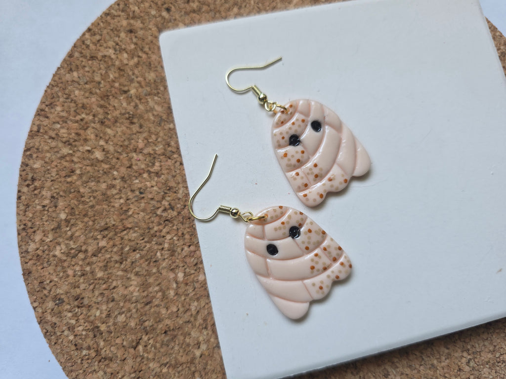 Ghost Concha Earrings