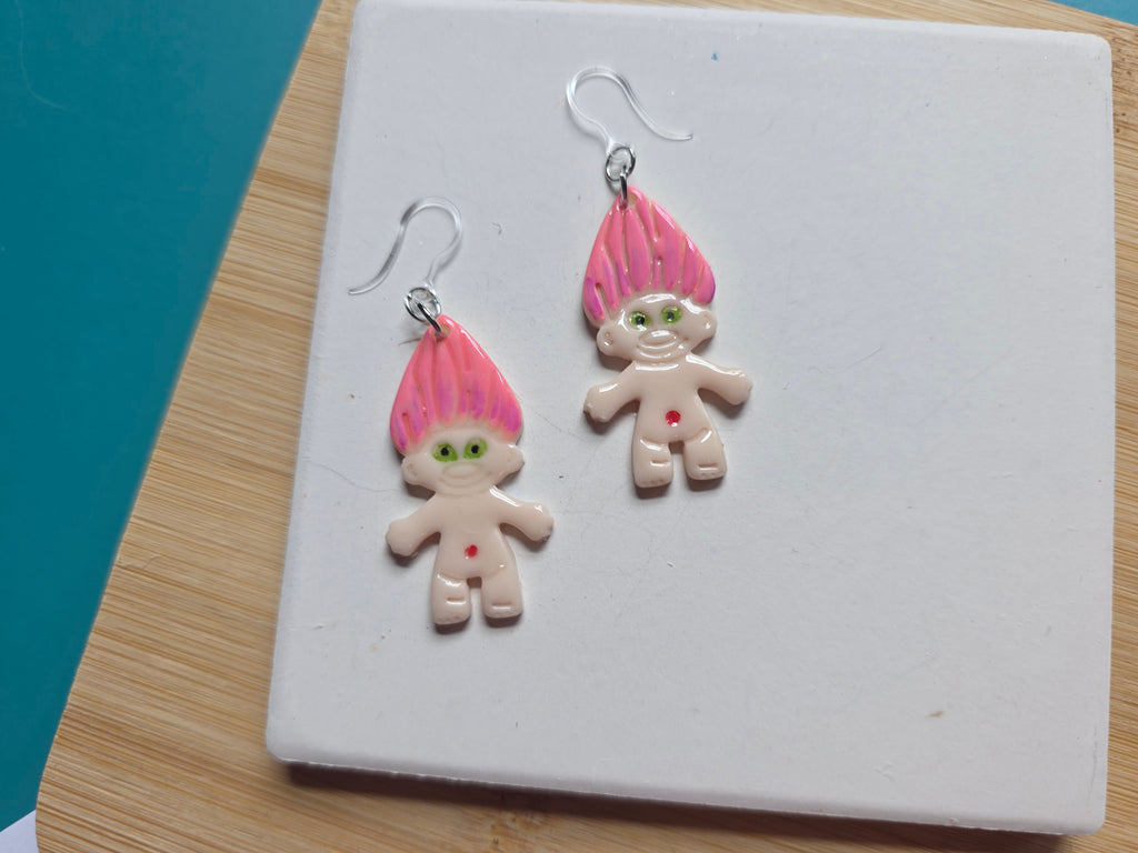 Funny Goblin Doll Earrings