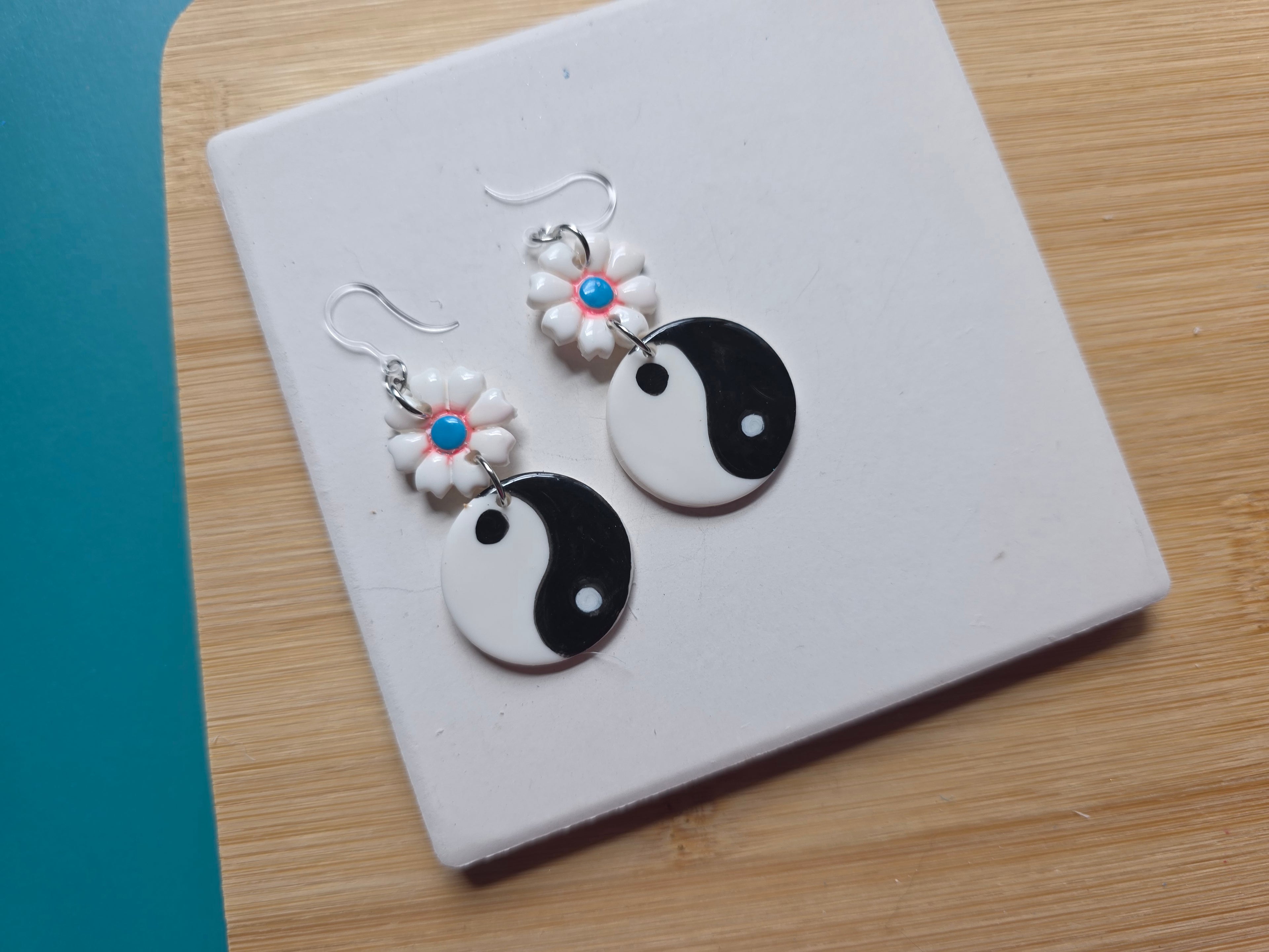 90's Inspired Yin Yang Earrings