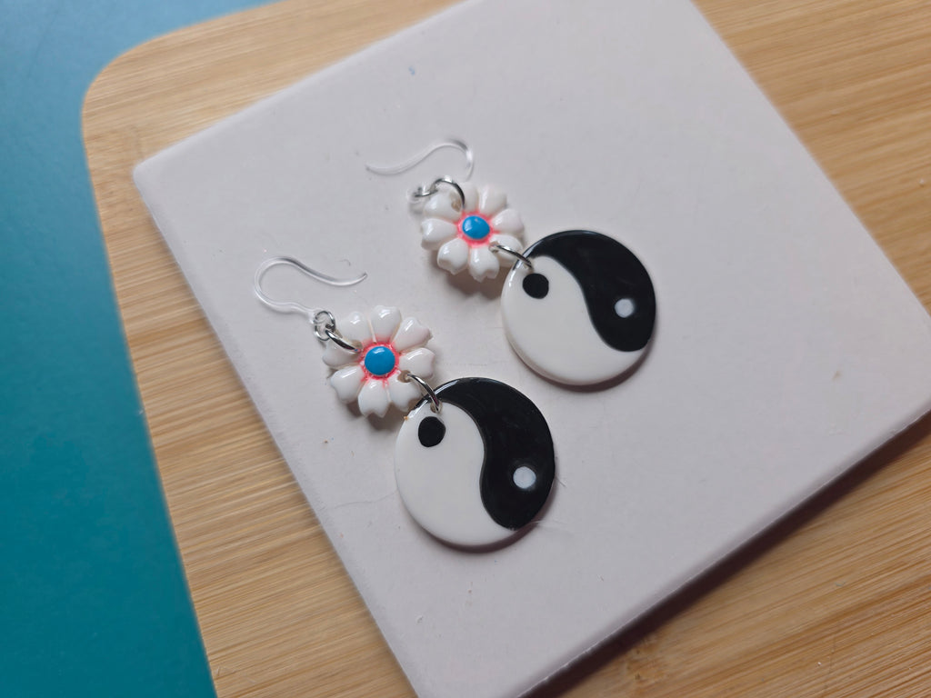 90's Inspired Yin Yang Earrings
