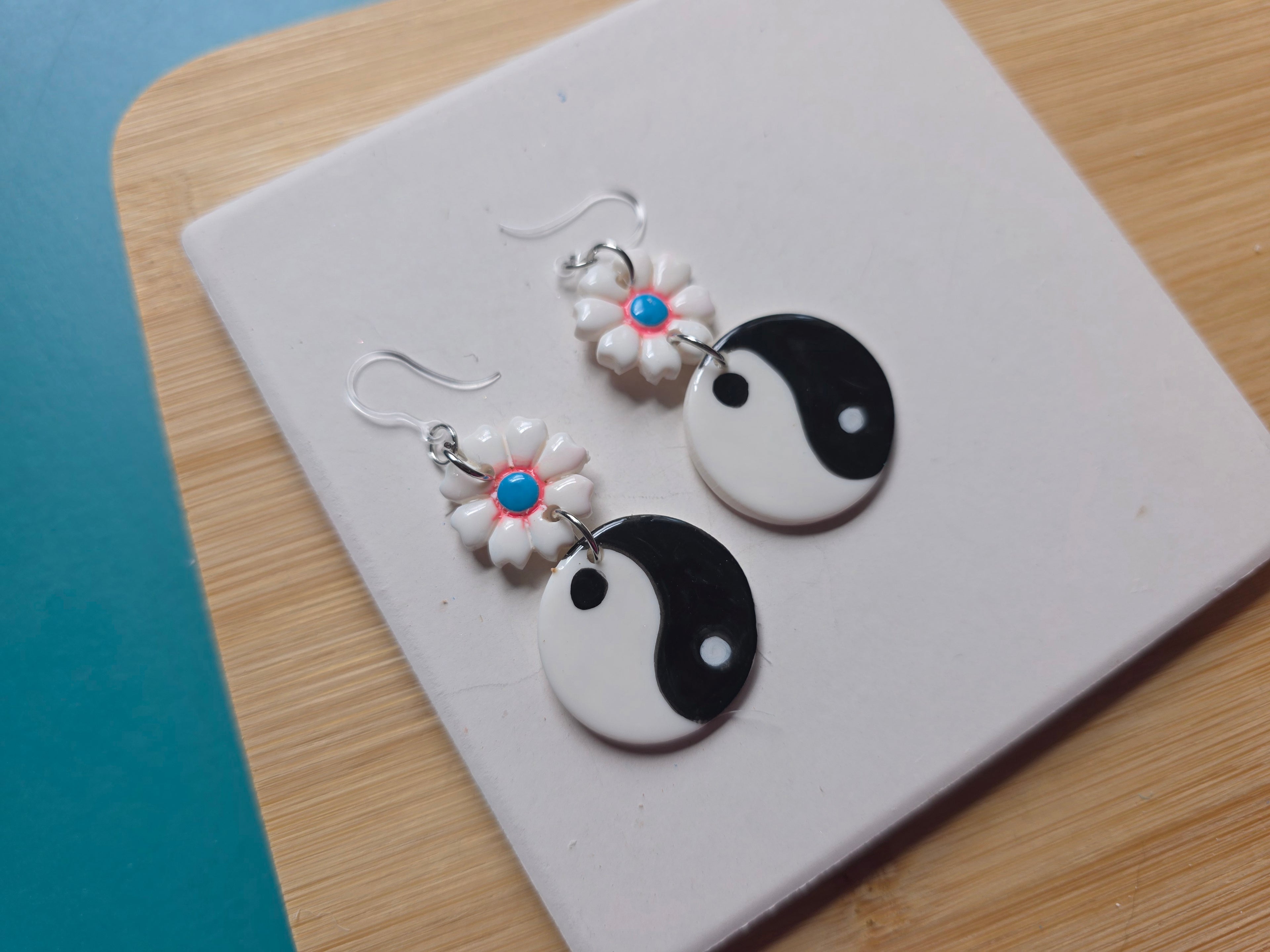 90's Inspired Yin Yang Earrings