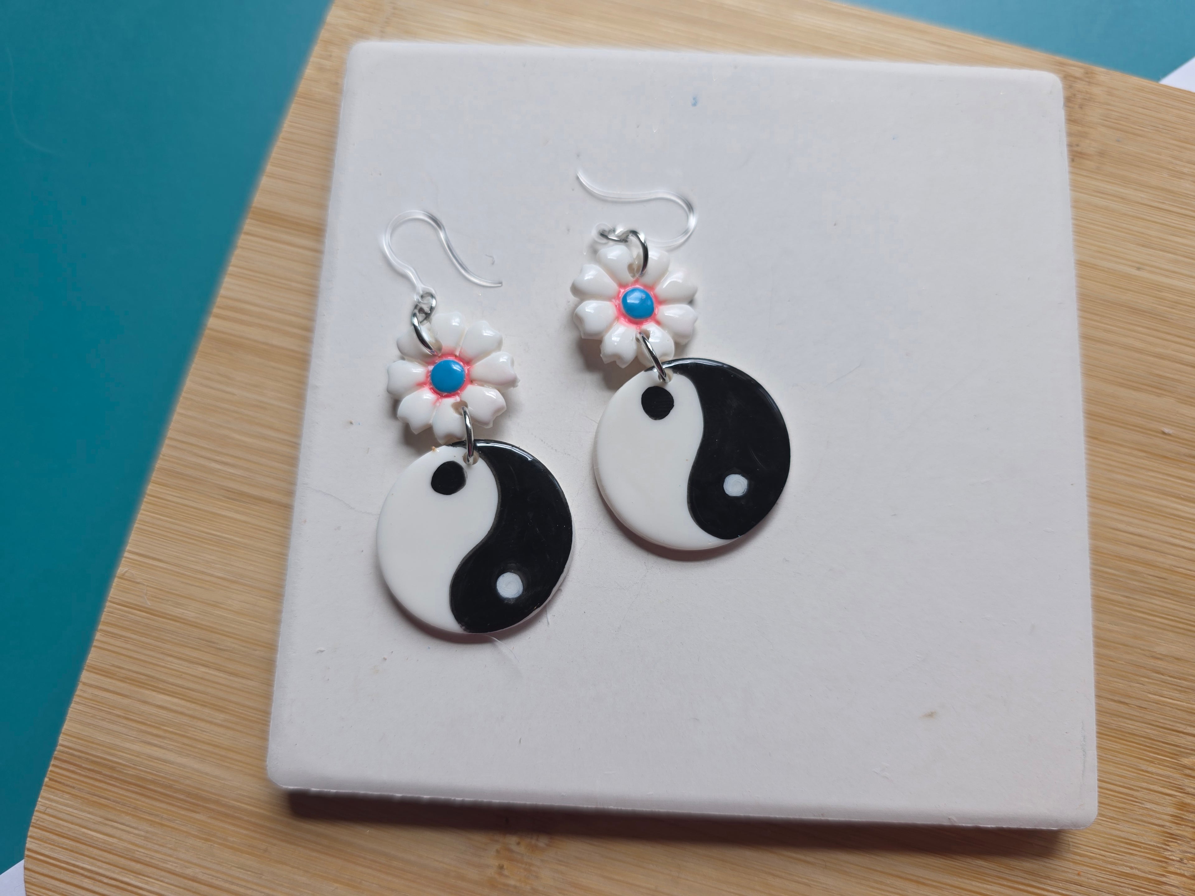90's Inspired Yin Yang Earrings