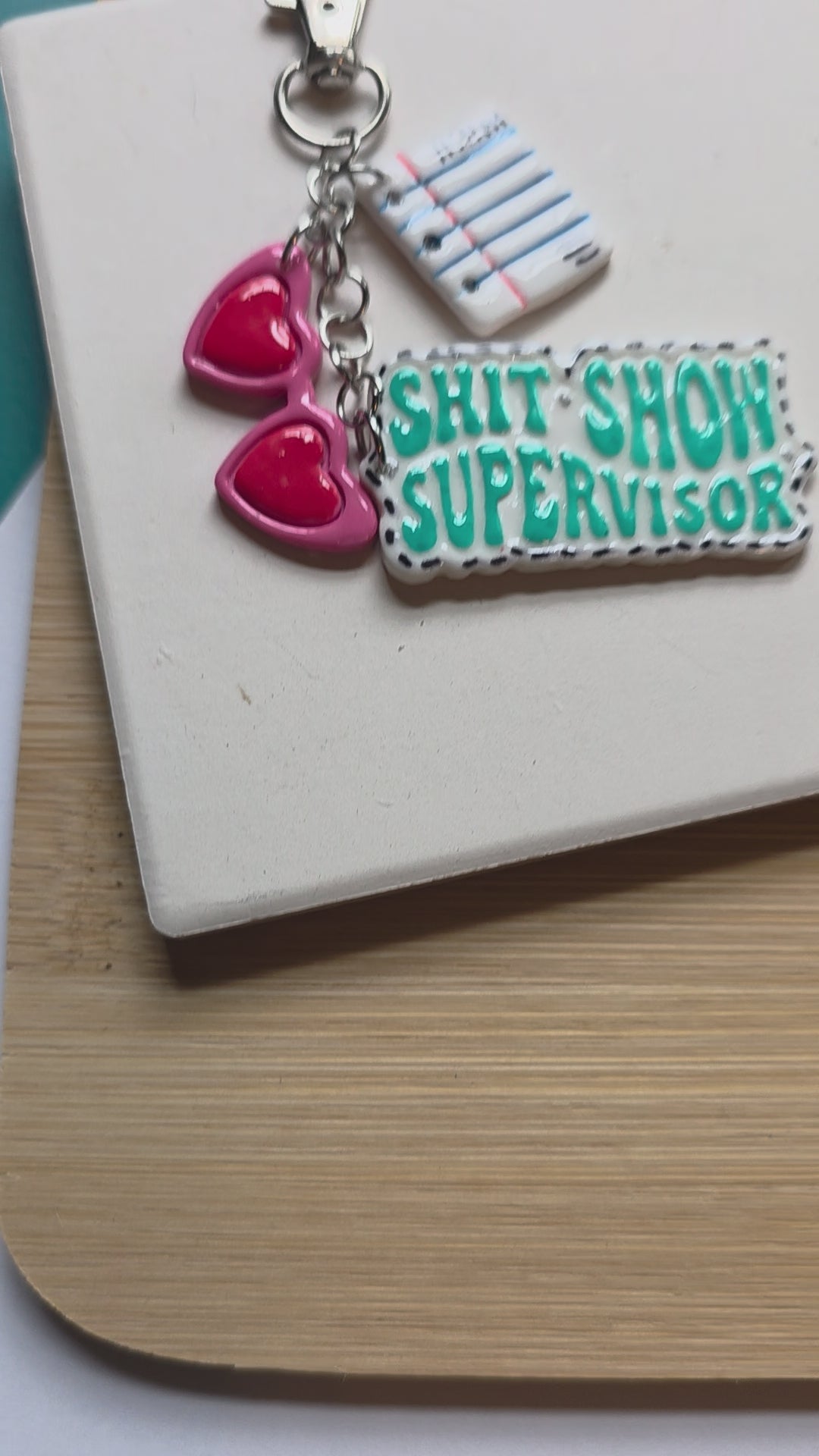 ShitShow Supervisor Clay Keychain