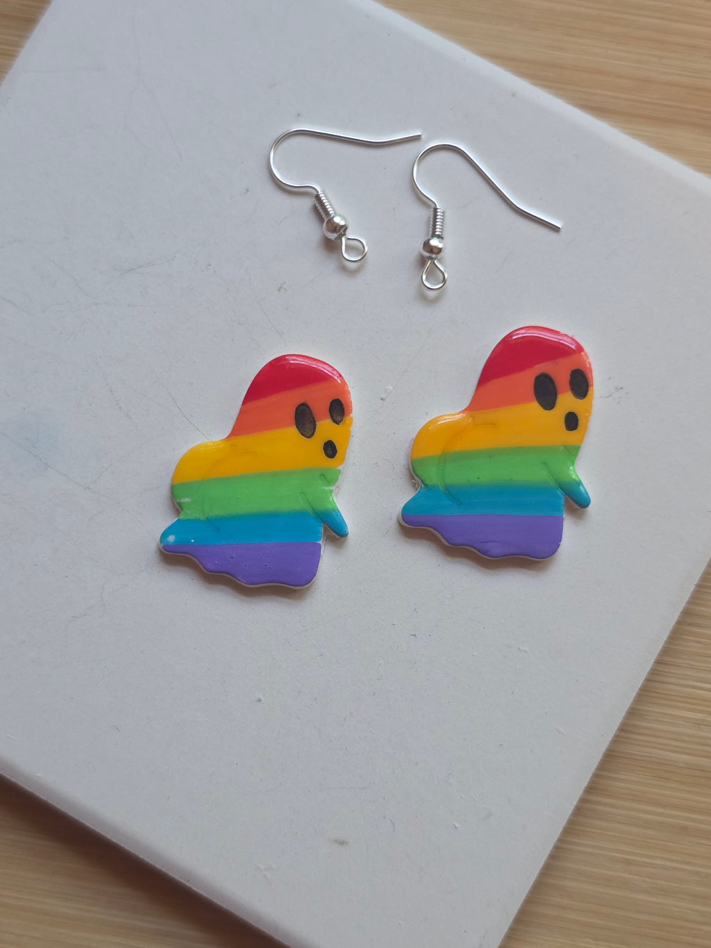 Bootylicious Pride Ghost Clay Earrings
