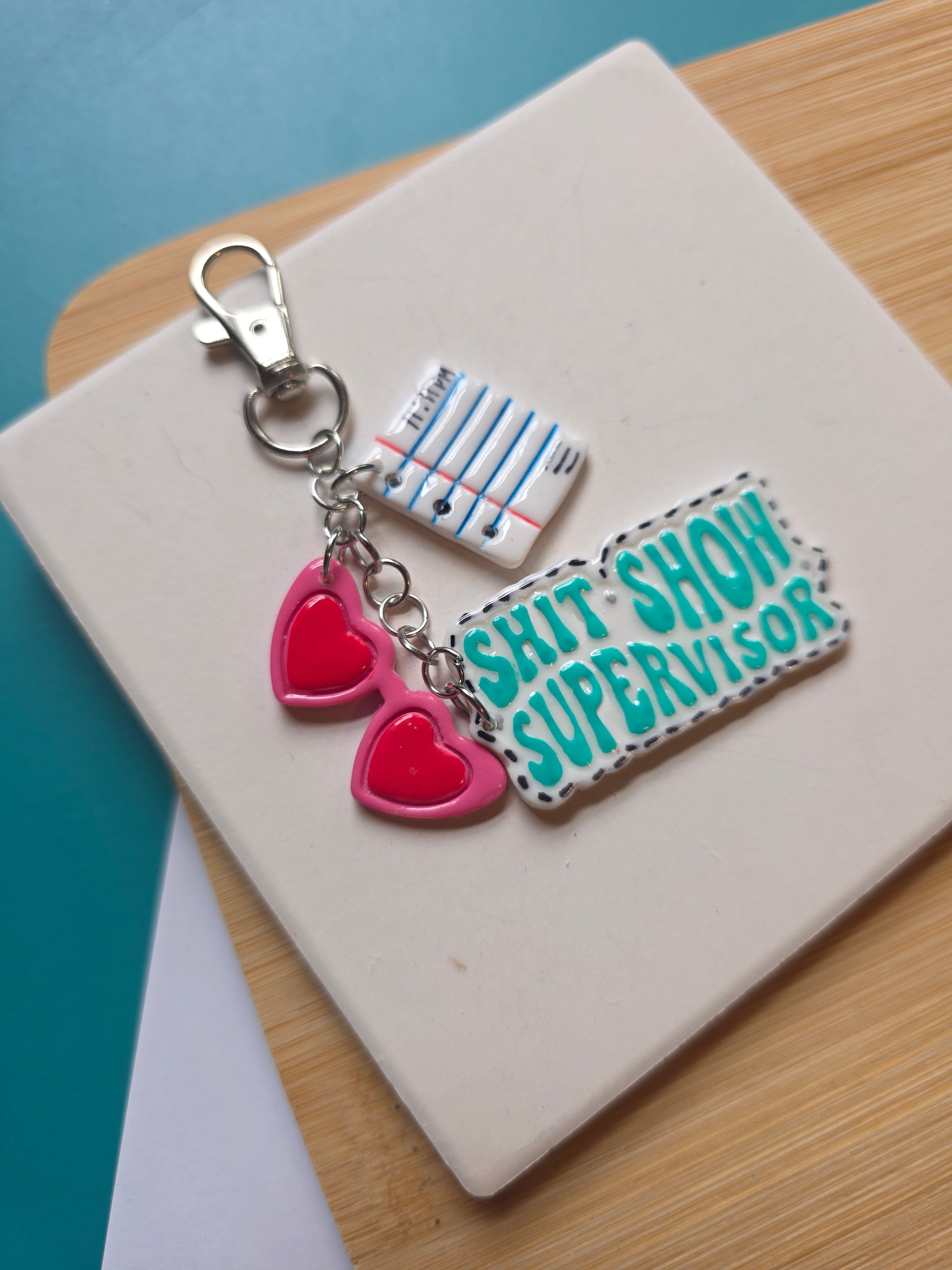 ShitShow Supervisor Clay Keychain