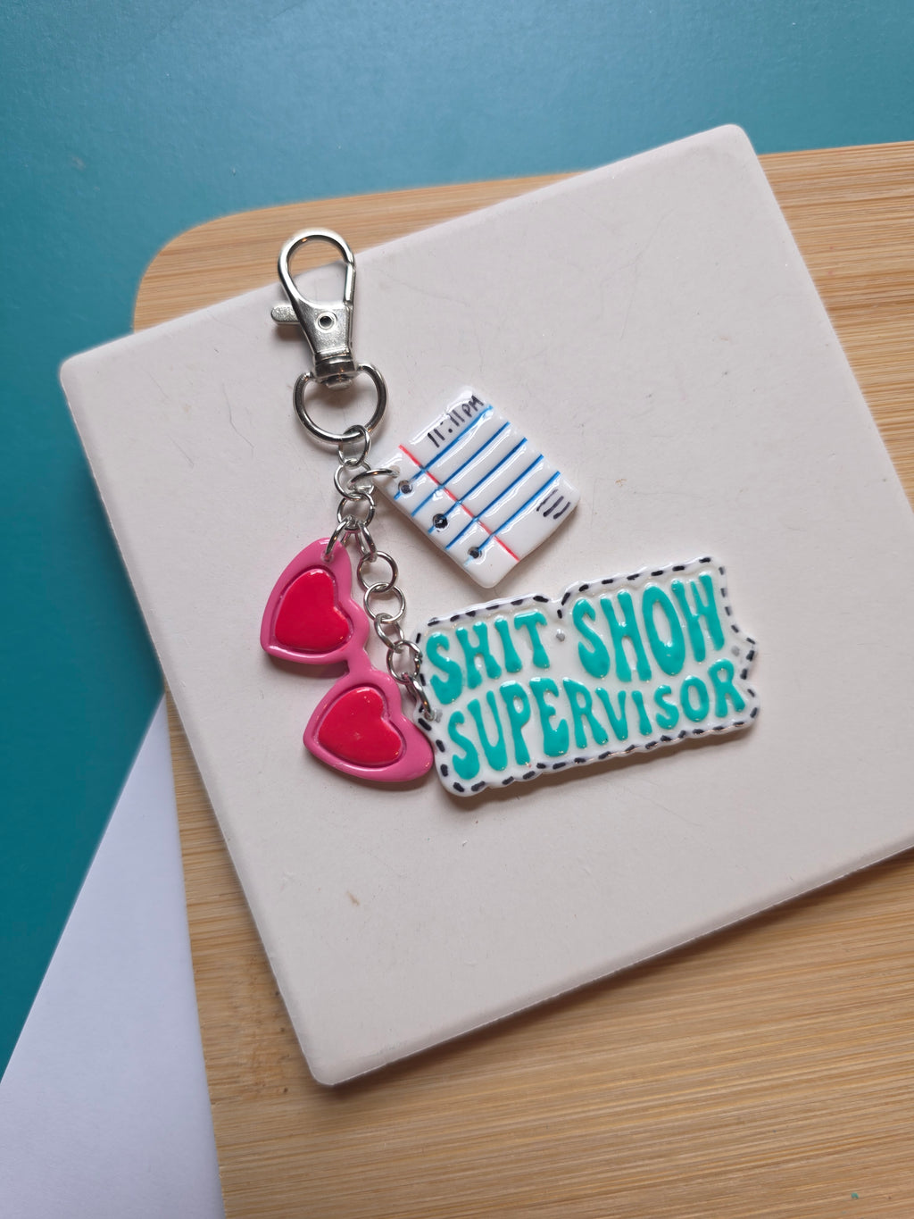 ShitShow Supervisor Clay Keychain