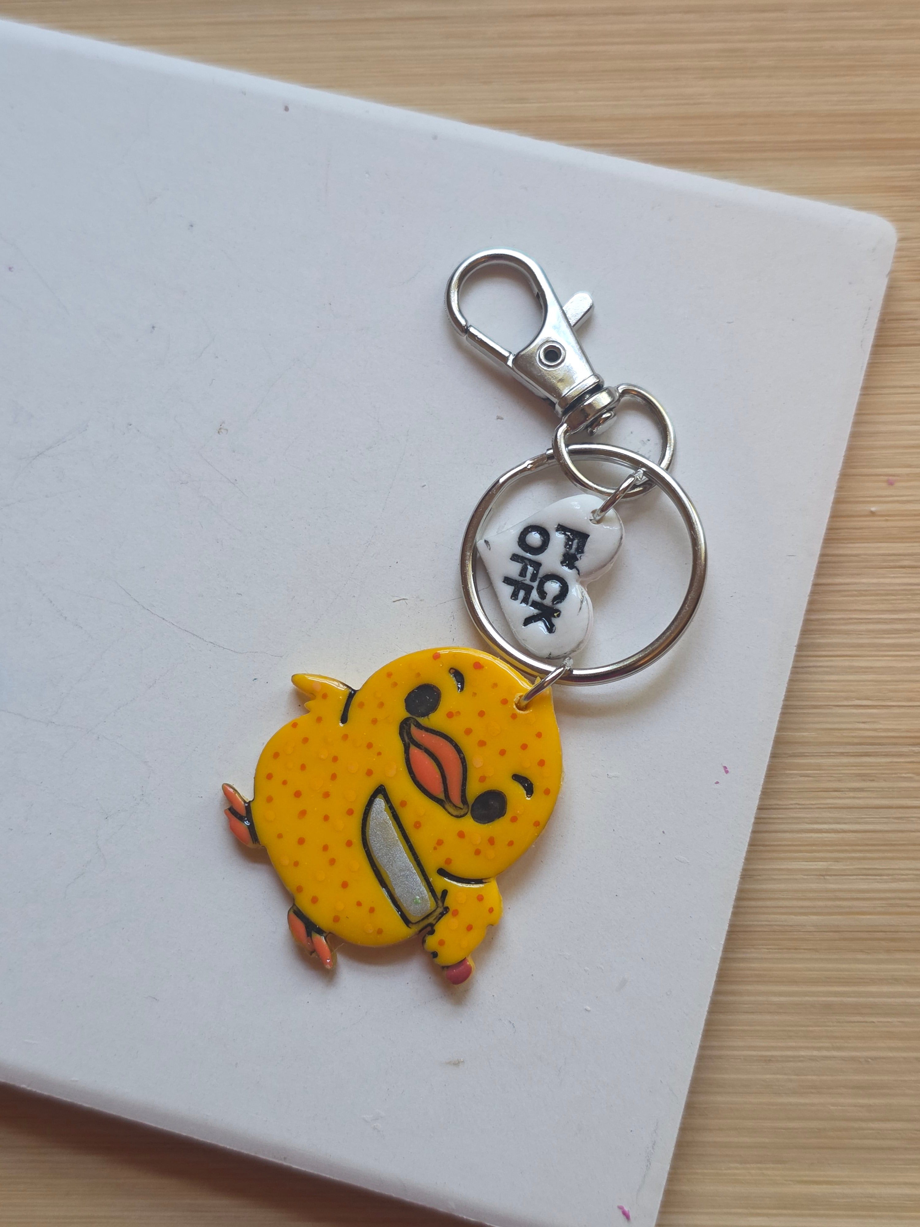 Angry Duck Keychain