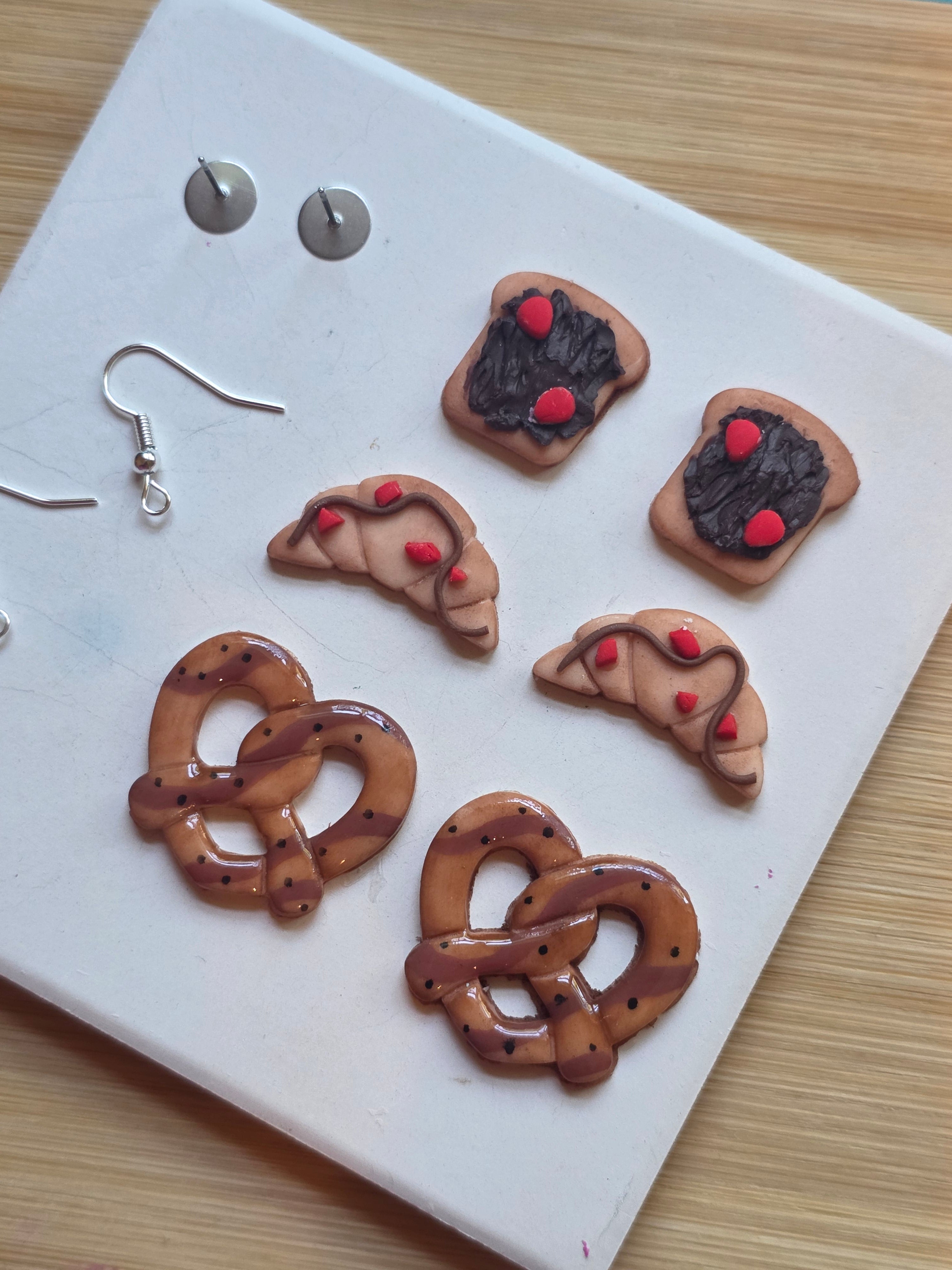 Chocolate Sweets Clay Earrings