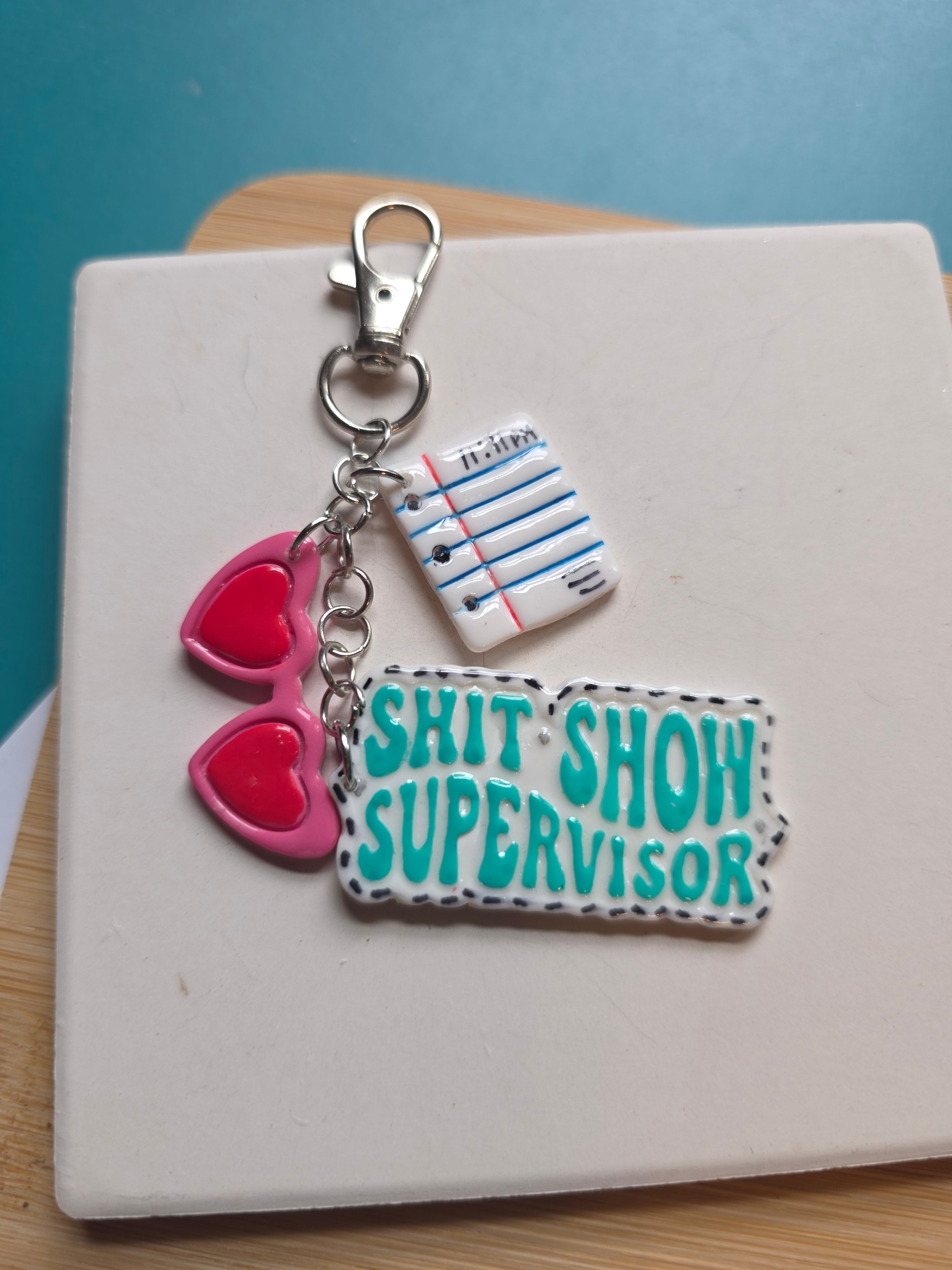 ShitShow Supervisor Clay Keychain