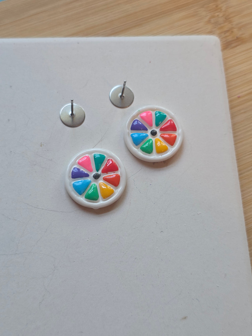 Citrus Pride Clay Earrings