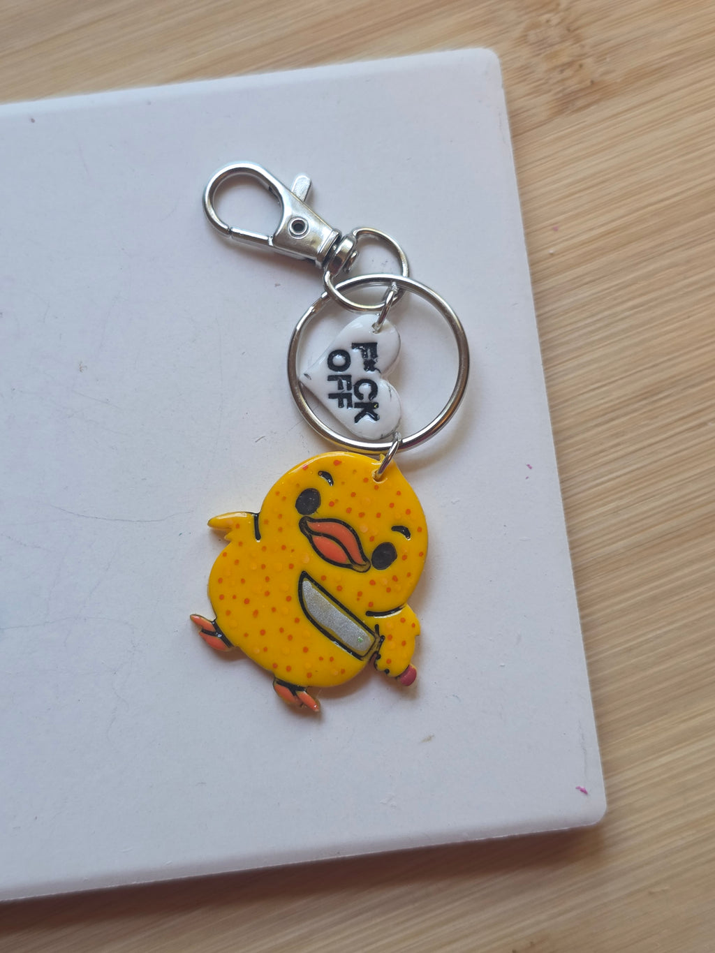 Angry Duck Keychain