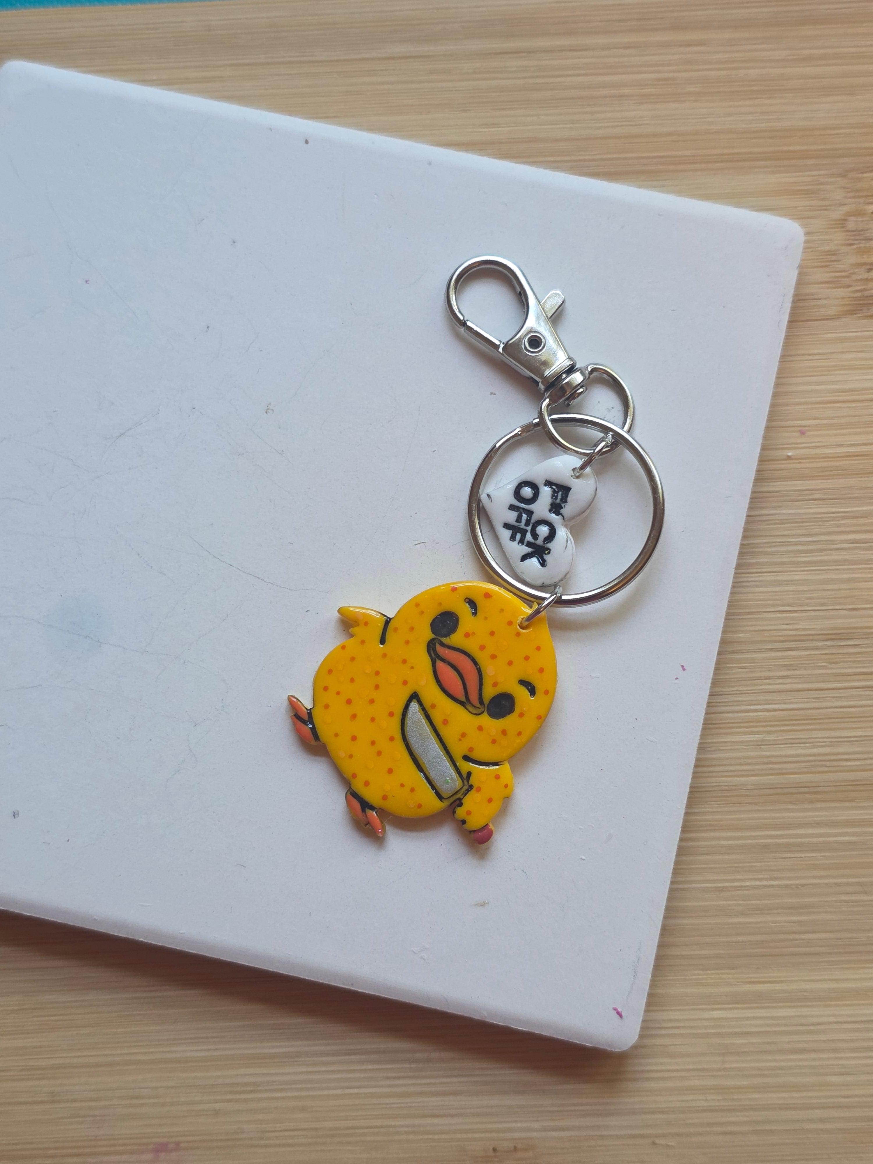 Angry Duck Keychain
