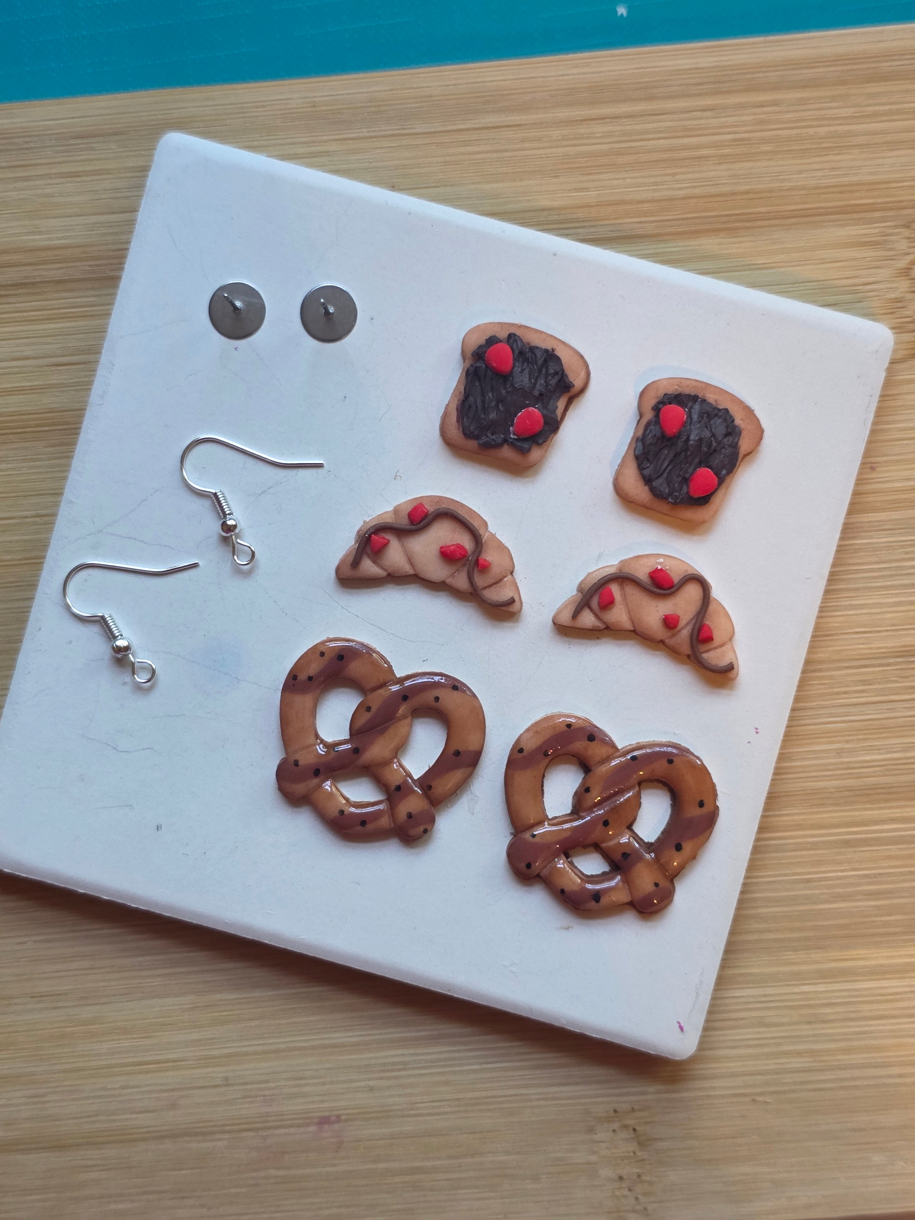 Chocolate Sweets Clay Earrings