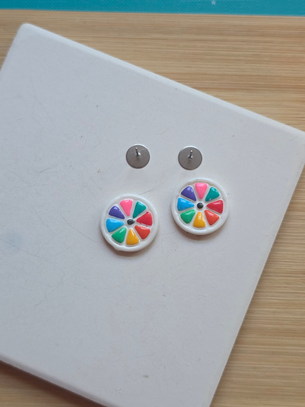 Citrus Pride Clay Earrings